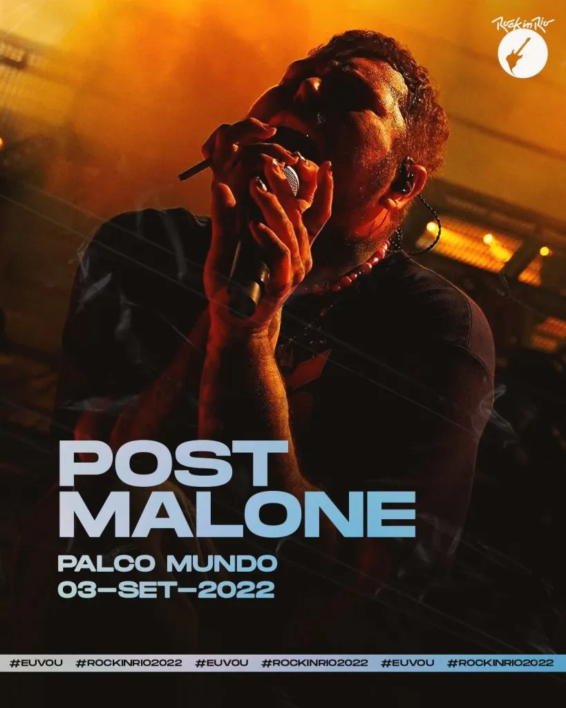 Imagem Post Malone – Rock in Rio 2022